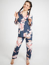 Pyjama en Viscose pour Femme &quot;Begonia Bleu&quot; | Pyjama Shop