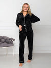 Pyjama en Velours pour Femme &quot;Noir&quot; | Pyjama Shop