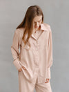 Pyjama pour femme à boutons classiques &quot;Champagne&quot; | Pyjama Shop