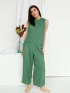 Pyjama Top en Coton Frangé &quot;Vert&quot; | Pyjama Shop