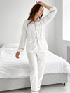 Pyjama en Voile de Viscose &quot;Blanc&quot; | Pyjama Shop