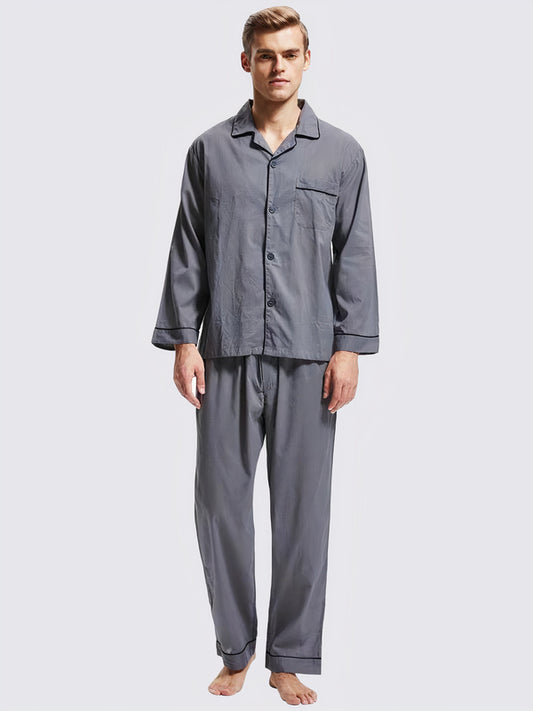 Pyjama en Col à Revers pour Homme "Gris" | Pyjama Shop