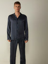 Pyjama en Satin Imprimé Lys pour Homme &quot;Bleu Marine&quot; | Pyjama Shop