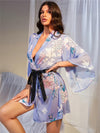 Robe de Chambre en Satin pour Femme &quot;Belle-de-nuit&quot; | Pyjama Shop