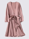 Robe de Chambre en Satin pour Femme &quot;Kimono Rose&quot; | Pyjama Shop