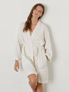 Robe de Chambre Femme Hiver en Coton &quot;Blanc&quot; | Pyjama Shop
