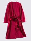 Robe de Chambre en Satin pour Femme &quot;Kimono Rouge&quot; | Pyjama Shop