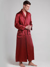 Robe de Chambre en Soie pour Homme Longueur Classique &quot;Rouge&quot; | Pyjama Shop