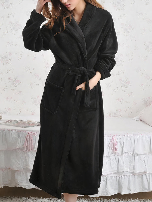 Robe de chambre femme noir sale