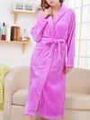 Robe de Chambre Longue Polaire Femme &quot;Violet Clair&quot; | Pyjama Shop