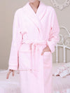 Robe de Chambre Longue Polaire Femme &quot;Rose Clair&quot; | Pyjama Shop